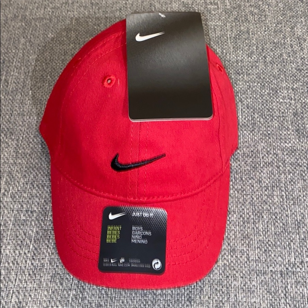 Red Nike Hat Velcro Closure *NWT* Unisex